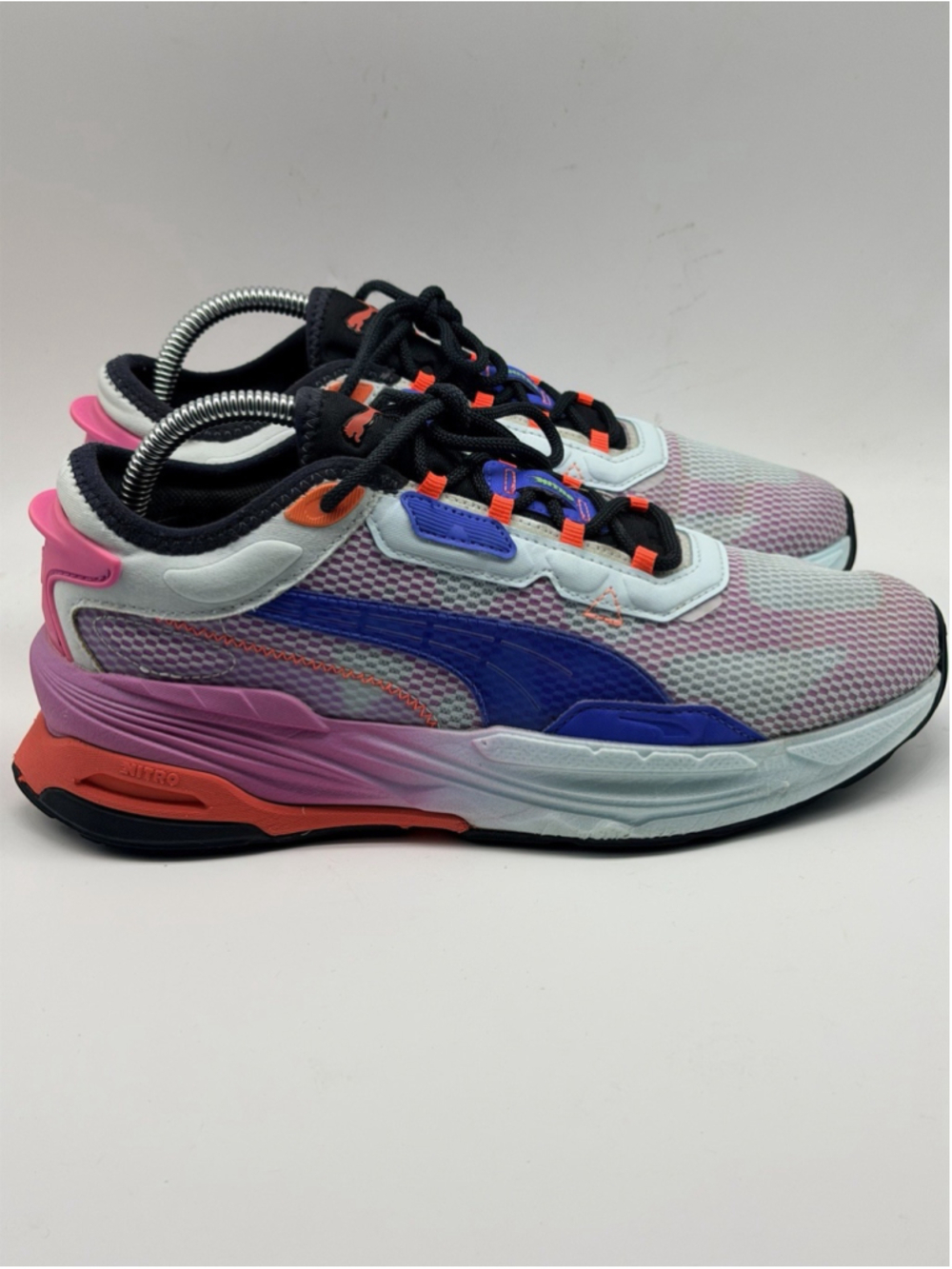 Puma Extent Nitro Ultraviolet Men's Sneakers Size 7.5 Pink White Lace Up Shoes